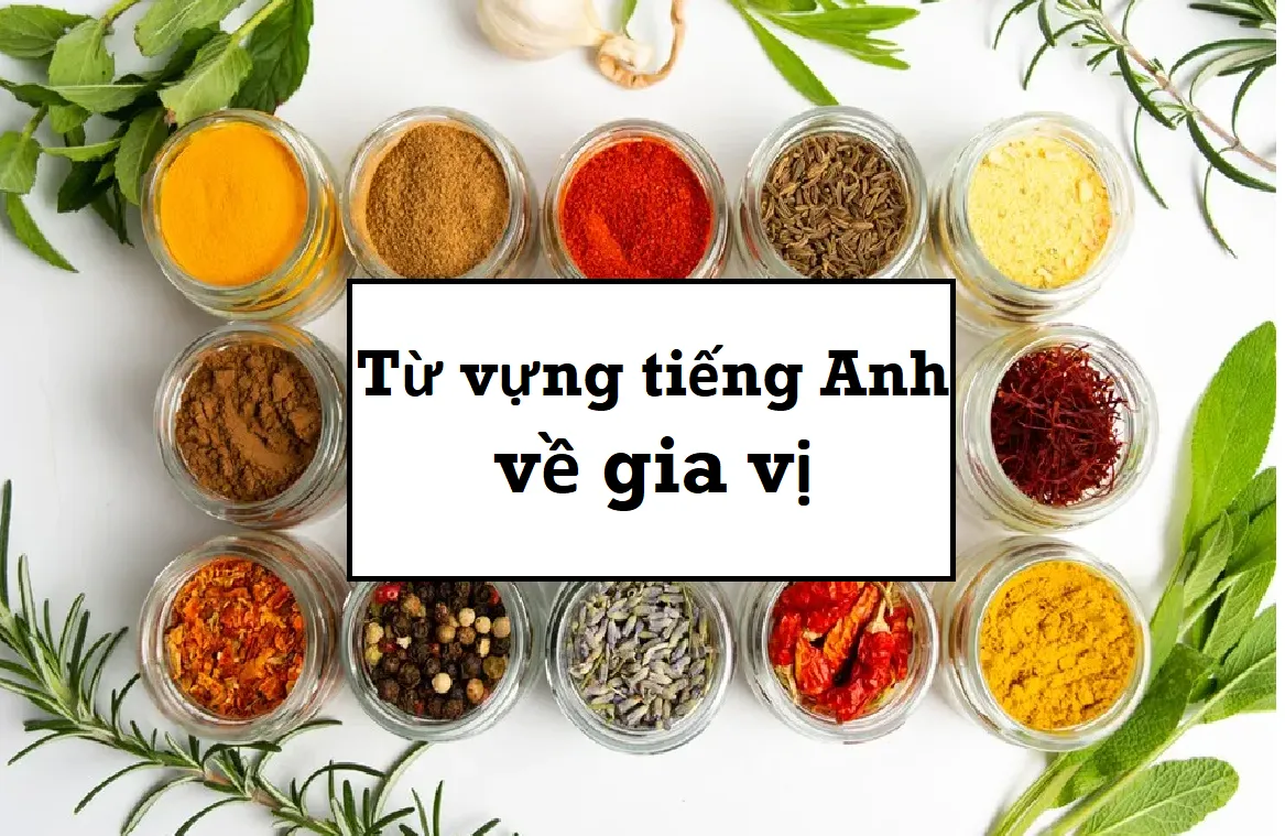 100+ Từ vựng về gia vị trong tiếng Anh độc đáo nhất