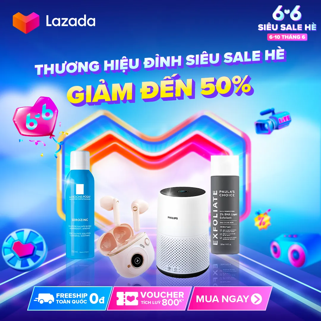 Hè Đến Thỏa Thích Mua Sắm Cùng Siêu Sale Lazada 6.6