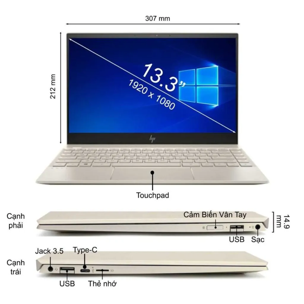 Review laptop HP Envy 13-AH1011TU 5HZ28PA