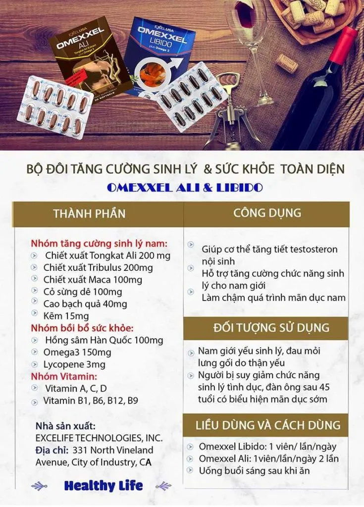 THUỐC OMEXXEL ALI CÓ TỐT KHÔNG, TÁC DỤNG GÌ, GIÁ BAO NHIÊU, MUA Ở ĐÂU.