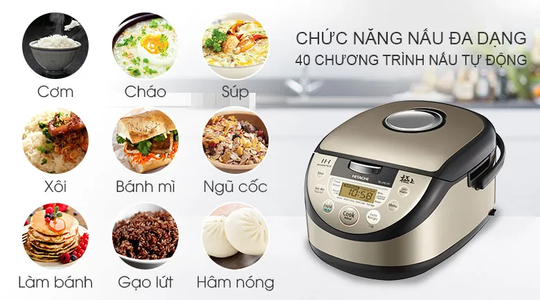 Top 5 nồi cơm điện cao tần Hitachi Nhật Bản giúp nấu cơm ngon mềm dẻo