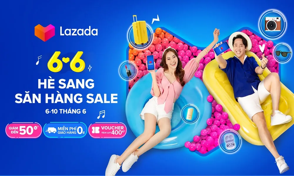 Hè Đến Thỏa Thích Mua Sắm Cùng Siêu Sale Lazada 6.6